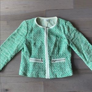 Cabi green Boucle jacket. Size 0.